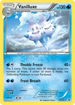 Vanilluxe 29/101 Rare card from Noble Victories