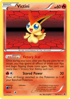 Victini 14/101 Rare Holo card from Noble Victories