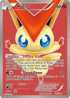 Victini 98/101 Rare Ultra card from Noble Victories