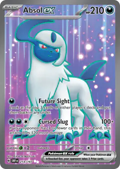 Absol ex 214/197 Ultra Rare card from Obsidian Flames