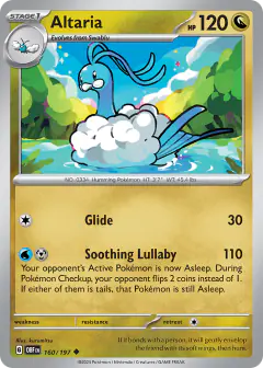 Altaria 160/197 Uncommon card from Obsidian Flames