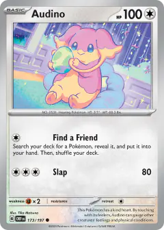 Audino 173/197 Common card from Obsidian Flames