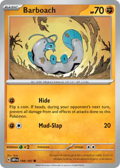 Barboach 108/197 Common card from Obsidian Flames