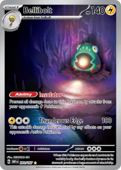 Bellibolt 201/197 Illustration Rare card from Obsidian Flames