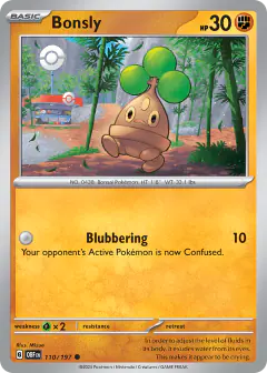 Bonsly 110/197 Common card from Obsidian Flames