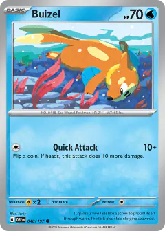 Buizel 048/197 Common card from Obsidian Flames