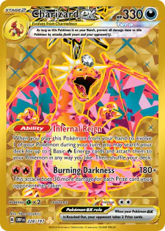 Charizard ex 228/197 Hyper Rare card from Obsidian Flames