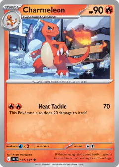 Charmeleon 027/197 Uncommon card from Obsidian Flames