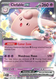 Clefable ex 082/197 Double Rare card from Obsidian Flames