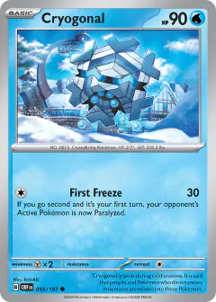 Cryogonal 055/197 Common card from Obsidian Flames