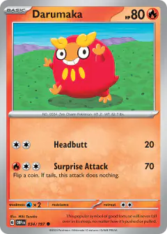 Darumaka 034/197 Common card from Obsidian Flames