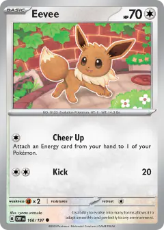 Eevee 166/197 Common card from Obsidian Flames