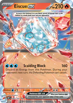 Eiscue ex 042/197 Double Rare card from Obsidian Flames