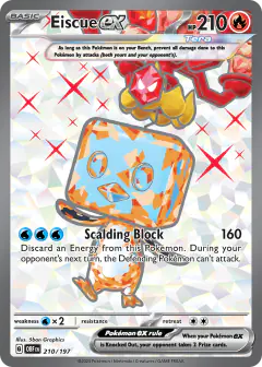 Eiscue ex 210/197 Ultra Rare card from Obsidian Flames
