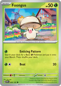 Foongus 009/197 Common card from Obsidian Flames