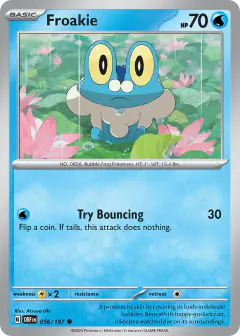 Froakie 056/197 Common card from Obsidian Flames