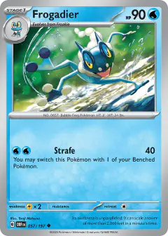 Frogadier 057/197 Uncommon card from Obsidian Flames