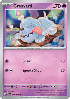 Greavard 099/197 Common card from Obsidian Flames