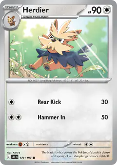 Herdier 171/197 Common card from Obsidian Flames