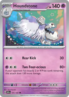 Houndstone 101/197 Uncommon card from Obsidian Flames