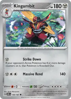 Kingambit 150/197 Uncommon card from Obsidian Flames