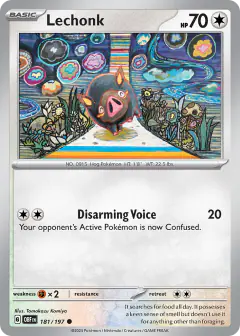 Lechonk 181/197 Common card from Obsidian Flames