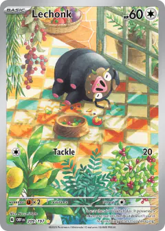 Lechonk 209/197 Illustration Rare card from Obsidian Flames