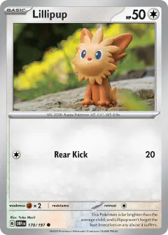Lillipup 170/197 Common card from Obsidian Flames