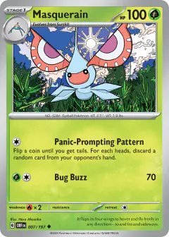 Masquerain 007/197 Uncommon card from Obsidian Flames