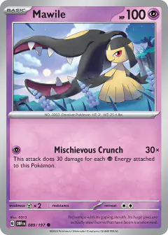 Mawile 089/197 Common card from Obsidian Flames
