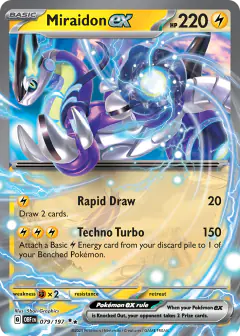 Miraidon ex 079/197 Double Rare card from Obsidian Flames