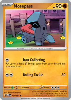 Nosepass 107/197 Common card from Obsidian Flames