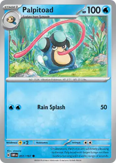 Palpitoad 051/197 Common card from Obsidian Flames