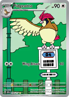 Pidgeotto 208/197 Illustration Rare card from Obsidian Flames