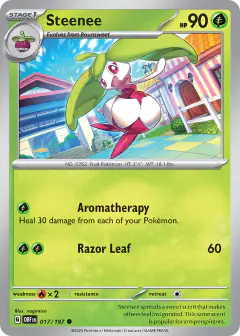 Steenee 017/197 Common card from Obsidian Flames