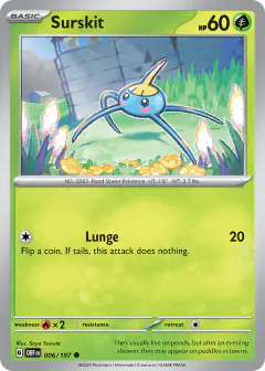 Surskit 006/197 Common card from Obsidian Flames