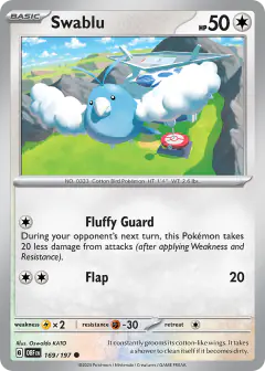 Swablu 169/197 Common card from Obsidian Flames
