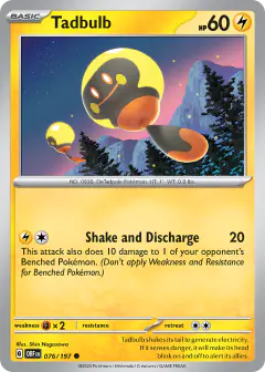 Tadbulb 076/197 Common card from Obsidian Flames