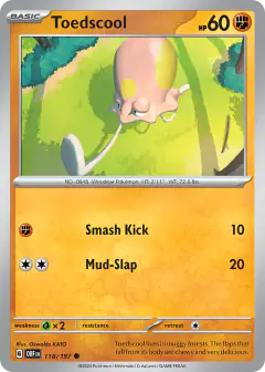 Toedscool 118/197 Common card from Obsidian Flames
