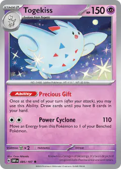 Togekiss 085/197 Rare card from Obsidian Flames