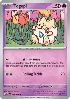 Togepi 083/197 Common card from Obsidian Flames