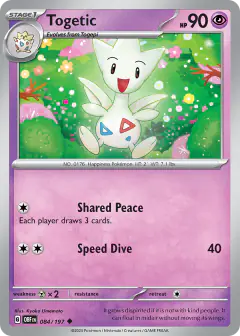 Togetic 084/197 Uncommon card from Obsidian Flames