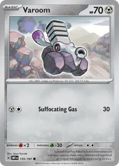 Varoom 155/197 Common card from Obsidian Flames