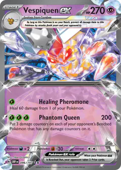 Vespiquen ex 096/197 Double Rare card from Obsidian Flames