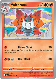 Volcarona 041/197 Uncommon card from Obsidian Flames