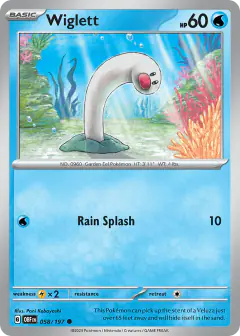 Wiglett 058/197 Common card from Obsidian Flames