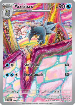 Arctibax 209/193 Illustration Rare card from Paldea Evolved