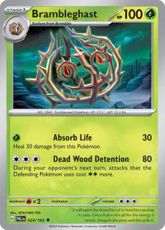 Brambleghast 024/193 Uncommon card from Paldea Evolved