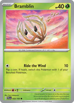 Bramblin 022/193 Common card from Paldea Evolved