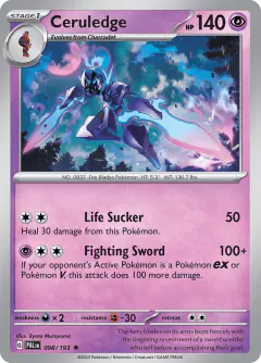 Ceruledge 098/193 Rare card from Paldea Evolved